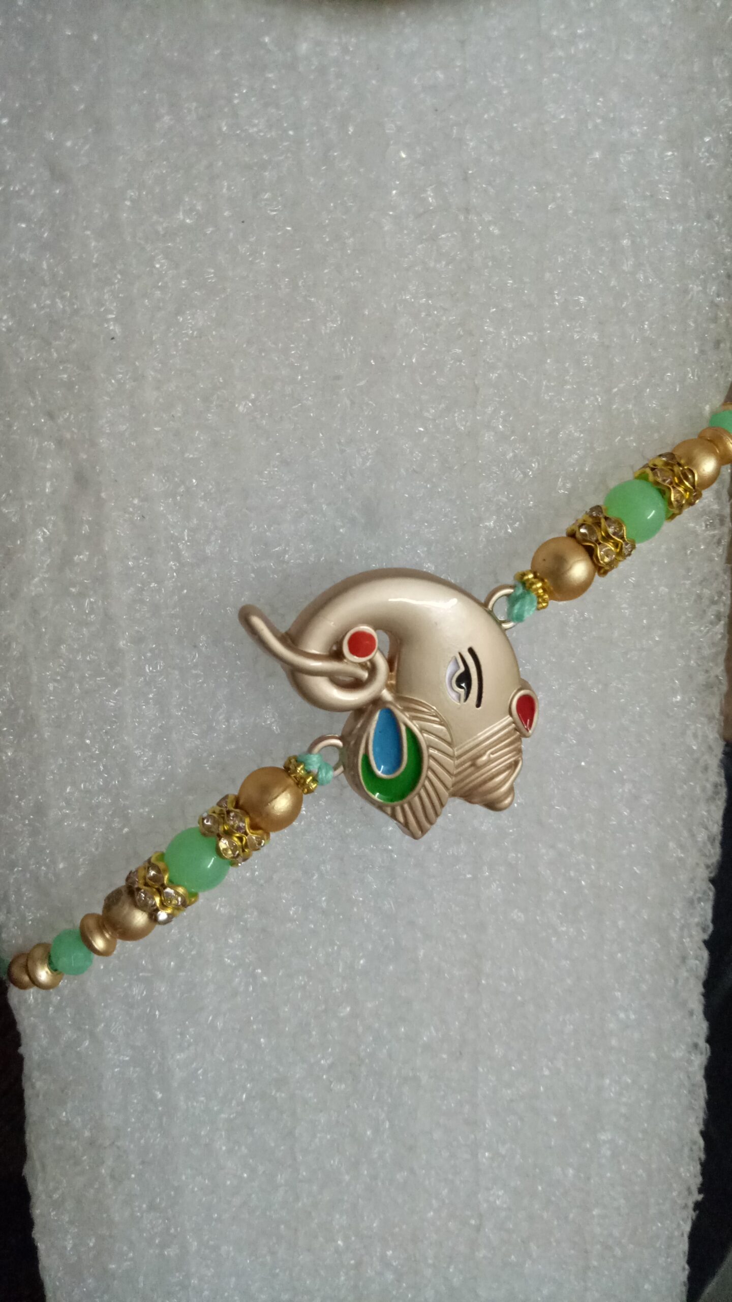 Ganesha Rakhi with Beads - Image 4